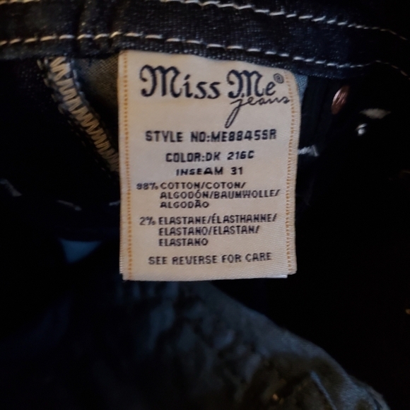 Miss Me Embroidered Skinny Jeans size 24 NWOT - Picture 7 of 7